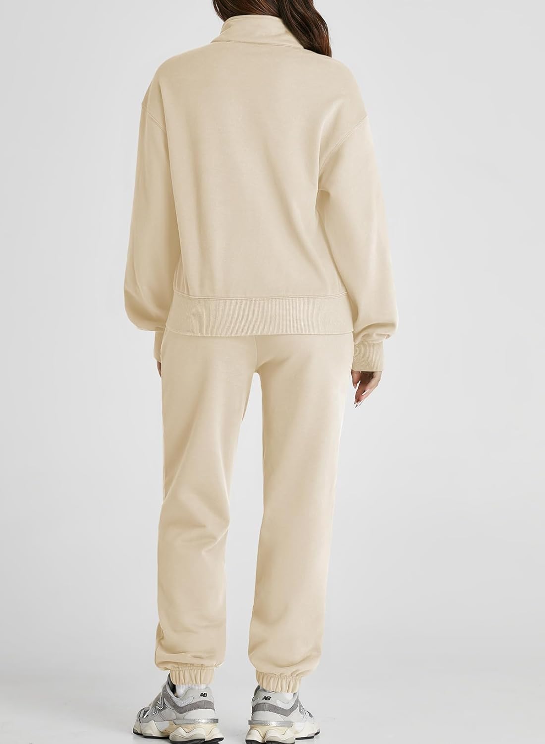 Herseas Women 2 Piece Outfits Sweatsuit Sweatshirt Sweatpants Tracksuit Sweat Lounge Matching Set 2025 Fall Trendy - Image 3