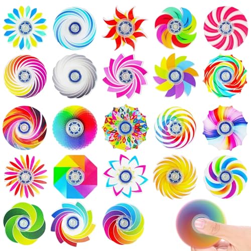 24 Pack Fidget Spinners for Kids, Party Bag Fillers for Kids, Mini Fidget Toys for Classroom Rewards, Birthday Party Favors, Sensory Play, Travel Toys