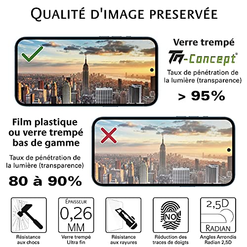 Verre trempé incurvé 3D pour Samsung Galaxy S10 noir - 4