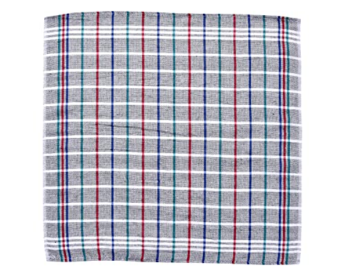 Image of COMFORT WEAVE Cotton Kitchen Cleaning Cloth, Dish Napkins - 18 X 18 Inch Multicolor Pack Of 12 Pcs