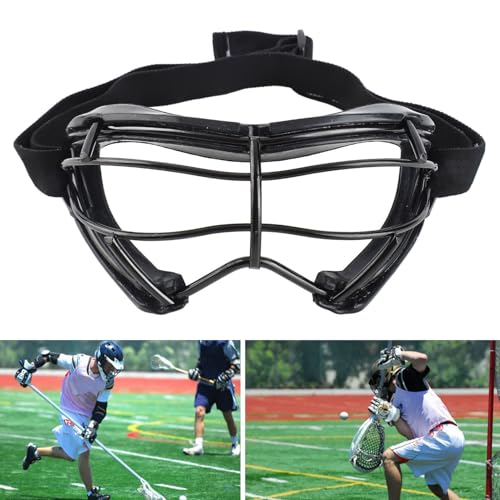 Zohisin Lacrosse Goggles for Women and Girls Field Hockey Goggles with Silicone Anti Slip Texture and Ferroalloy Frame Ideal for Training and Competitive Play Offering Effective - Thumbnail 3