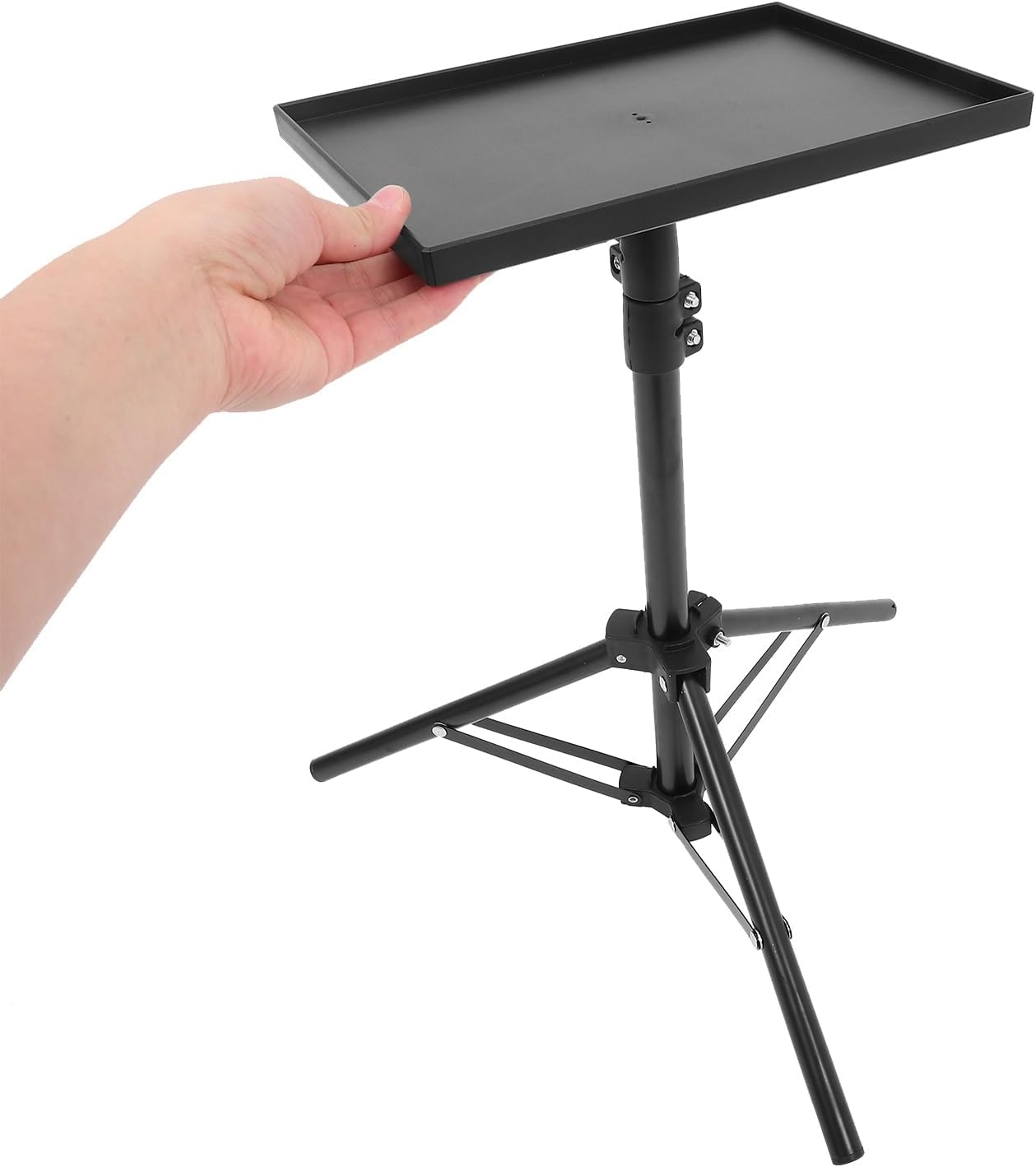 Alipis Projector Tripod Stand, 45 Adjustable Laptop Stand Tripod Multipurpose DJ Equipment Rack Projector Holder Floor Stand for Home, Office, Studio, Stage, Indoor, Outdoor