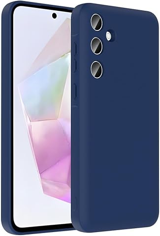 Zore Galaxy ile uyumlu A26 Kılıf Kamera Korumalı Kartlık Hazneli Zore Vitra Kapak Lacivert