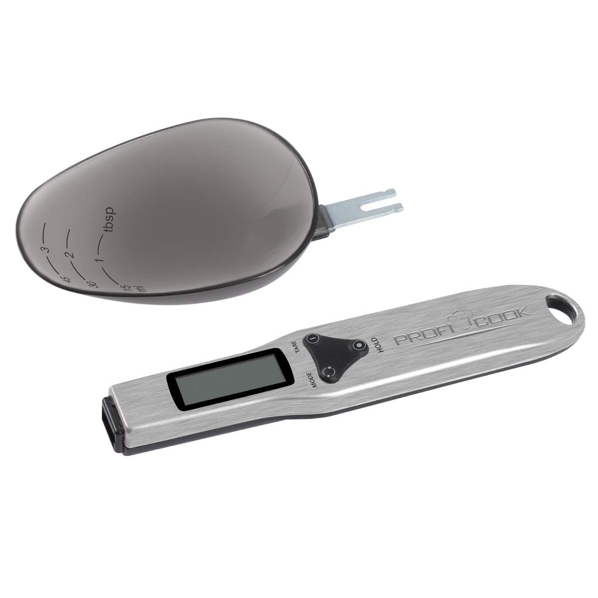 ProfiCook® PC-LW 1214 Digitale lepelweegschaal, lcd-display, voor specerijen, meel, olie, enz., meetbereik tot 300 g, stappen van 0,1 g, tarra-functie, BPA-vrij, afneembare weeglepel