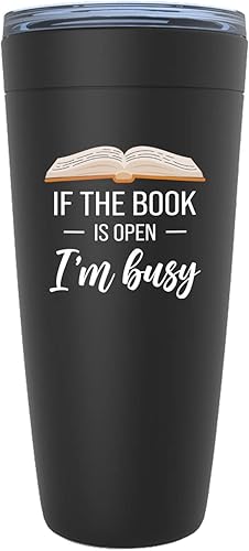 Vaso vikingo edición negra para amantes de los libros, 20 onzas, If Book Open, escritor, biblioteca, editor, introvertido, amantes de los libros,