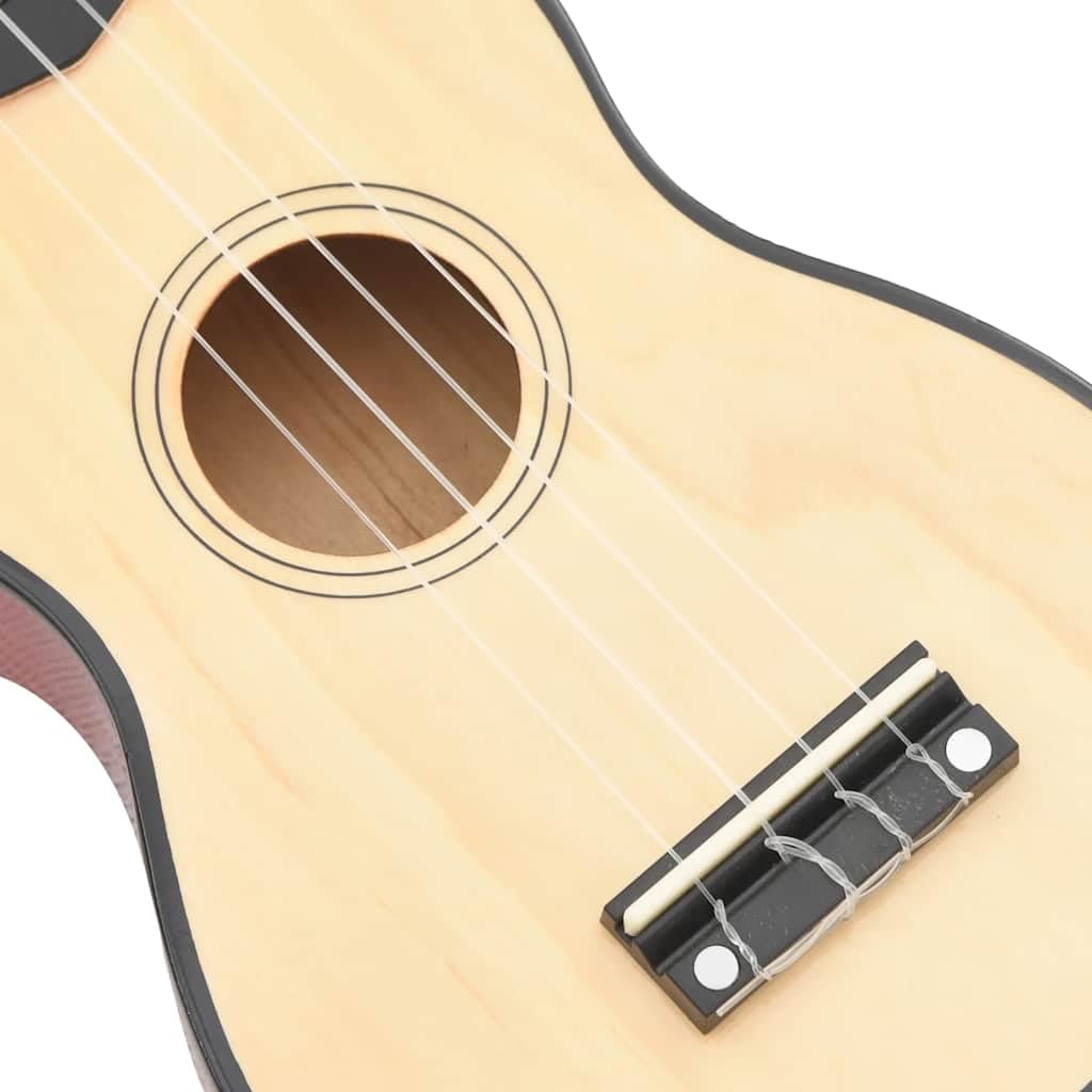 Ukulele soprano da 53 cm, strumento musicale per bambini e principianti, in legno di tiglio, con borsa per il trasporto e plettri