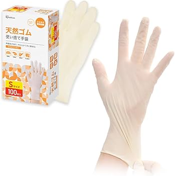 Amazon.co.jp: アイリスオーヤマ(IRIS OHYAMA) 天然ゴム手袋 Sサイズ