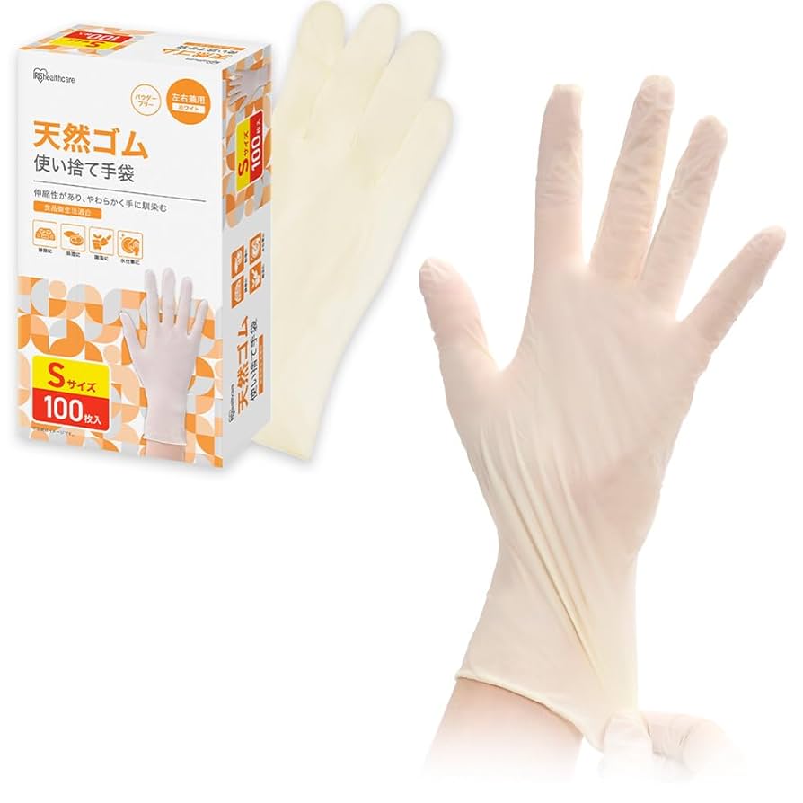 医療用ノンパウダー使い捨て手袋 Sサイズ 100枚入り 10箱セット Amazon.co.jp: [アイリスオーヤマ] 天然ゴム手袋 Sサイズ 100枚