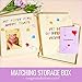 Baby Memory Book for Girls and Boys - First Five Years Photo Album, Baby Scrapbook, Babys First Year Keepsake Journal - Table of Contents & Bookmark - Baby Memories Book Gift Box and Baby Shower Card