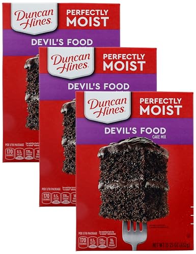 Duncan Hines Devil's Food Cake Mix,15.25 oz.,(Pack of 3)
