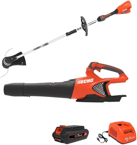 Echo eForce DCP-BVRVS1B - Kit combinado de recortadora y sopladora con batería y cargador