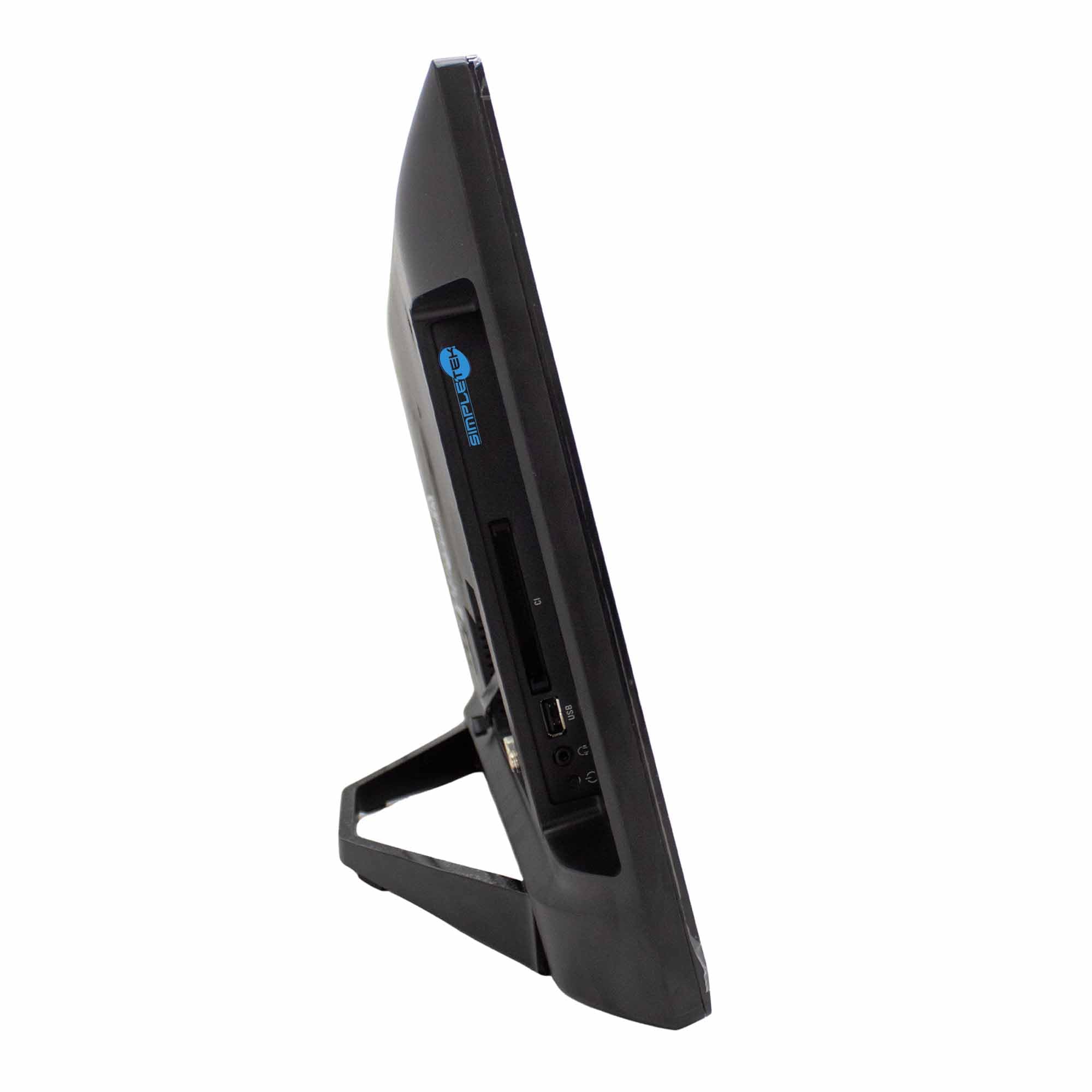 SIMPLETEK - TV LED 22" Full HD 1080p - DVB-T2/S2 | 1xCI+ 2xHDMI 1xVGA 1xScart 1xUSB 1xSAT Audio digitale | Basso consumo energetico - Con base