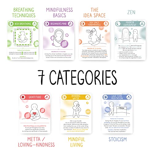 BEST 100 Daily Meditation Cards | Anxiety Relief Item for Relaxation | Self Care Kit for Stress Relief | Perfect Mindfulness Gift For Teens & Adults | Advance Beyond Positive Affirmations - Image 4