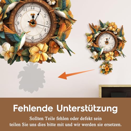 Cutywood Holzpuzzle Uhr, 3D Holzpuzzle Erwachsene, Kolibri Uhr – Ansicht 7