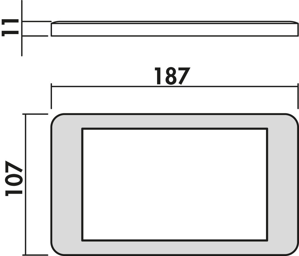 NABER Hull Farbwechsel LED Einzelleuchte ohne Schalter Unterbauleuchte/Edelstahlfarbig/A++ / 5,5