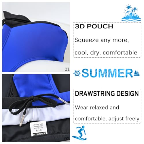 JINSHI Men's Fashion Swim Briefs Sexy Bulge Pouch Fashion Beach Surfing Low Rise Lining Swimwear with Adjustable Drawstring3