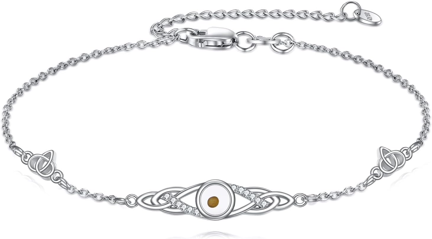 Mustard Seed Bracelet Sterling Silver Celtic Kont Mustard Bracelet Jewelry Gifts for Women