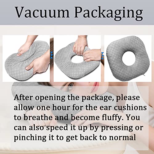 Wuronsa Ear Piercing Pillow For Side Sleepers, Pillow With An Ear Hole For Cnh And Ear Pain Ear Inflammation Pressure Sores, O-Shaped Side Sleeping Pillow, Ear Guard Pillow #TOP7