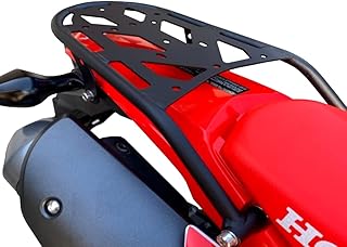 PMRACKS CRF300L Rally Rear Rack (2021-Present) - Honda CRF 300L Motorcycle Luggage Rack CRF Rally 2021 2022 2023 Rear Cargo Carrier - CRF300L Accessories