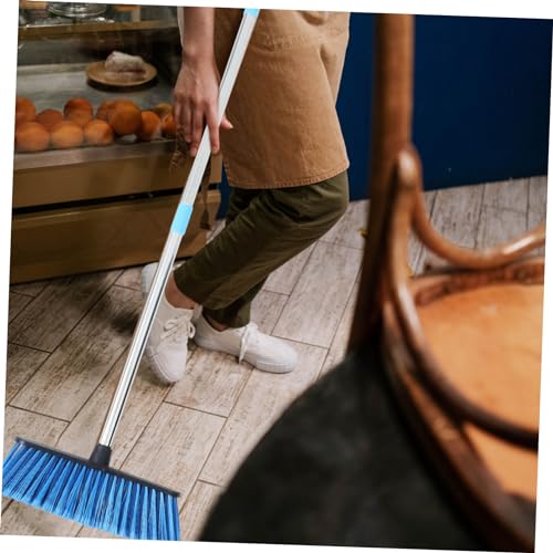 Homoyoyo Langstieliger Haushaltsbesen mit Edelstahlgriff Weichen Borsten für Effektive Schmutzaufnahme Wandhängbar Platzsparend für Bodenreinigung Innen und Außenbereichen – Bild 7