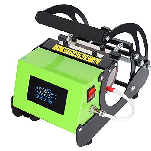 Cup Heat Press Transfer Machine, Intelligent Touch Screen Digital Coffee Sublimation Mug Printing Machine Professional Multipurpose Heat Transfer Machine with Telescopic Pressure Lever(EU)