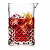 STOBAZA Vaso Mezclador de Cristal para Coctelería, 700 ml, Jarra para Bar