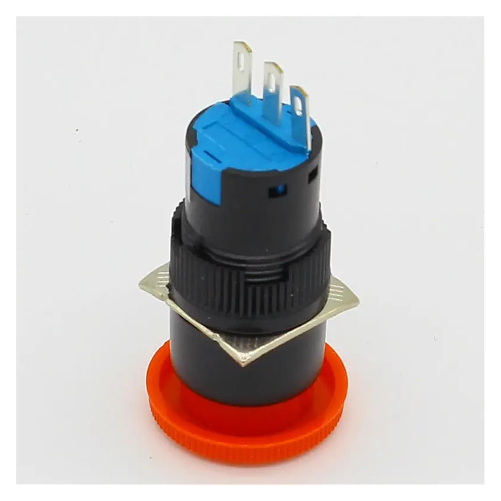 AARTERZZA 16mm Mushroom Emergency Stop e-Stop Switch 3 Pins NO+NC