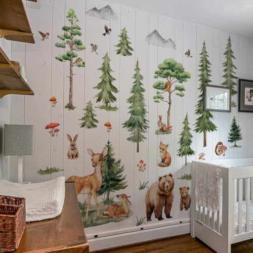 Vinilos decorativos infantiles de bosque Woodland Nursery miniatura 4