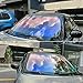AuMoHall Red Blue Colorful Car Chameleon Windshield Tint Film 79.7% VLT Car Front Window Solar Protection Tint Color Change Window Film, 19.68