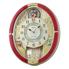 SEIKO QXM 612 RRH 30 Melodies in Motion Rotating Pendulum Wall Clock, Red SEIKO QXM 612 RRH 30 Melodies in Motion Rotating Pendulum Wall Clock, Red product image