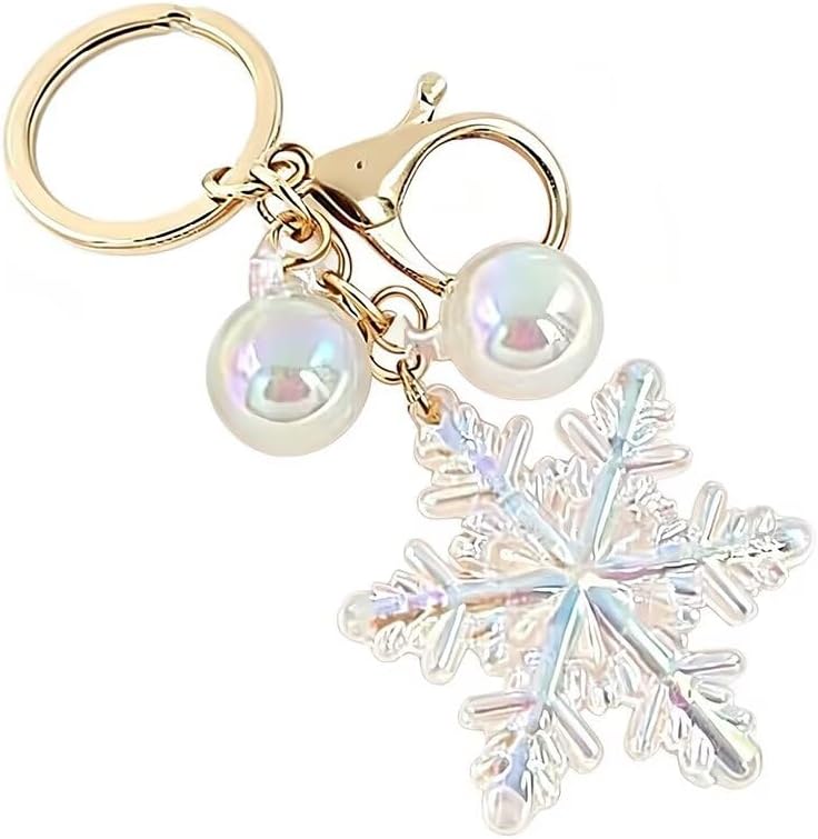 Romantic Snowflake Keychain for Women image 3
