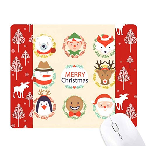 Cercle Joyeux Noël souris pour remplacer les décorations plastiques par du bois forêt