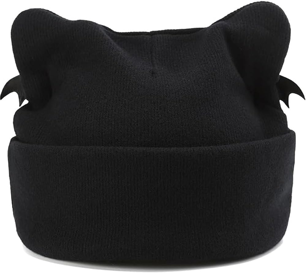 Distressed Ring Beanie Hat for Women Men Slouchy Skull Cap image 3