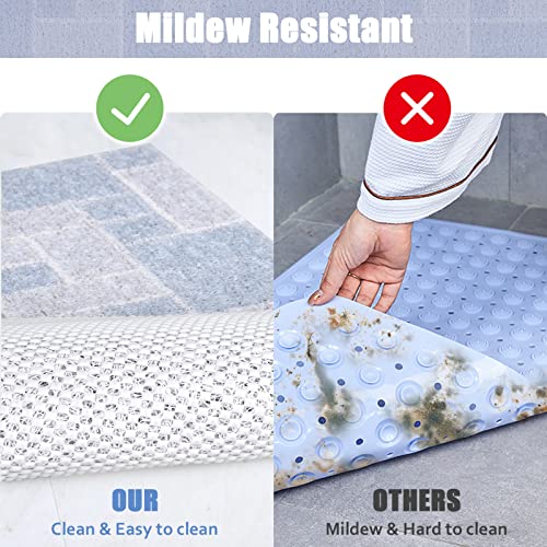 Shower Mat Non Slip, Extra Long Bath Tub Mat Non Slip Anti Mould 40x100cm - Image 3