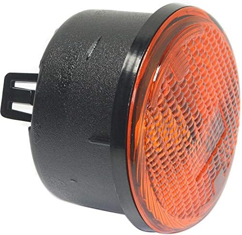 Go-Parts - Signal Light for Jeep Wrangler (JK) 2007-2013, Right (Passenger) Side Parking Light, Includes Lens and Housing, Replacement 2008 2009 2010 2011 2012