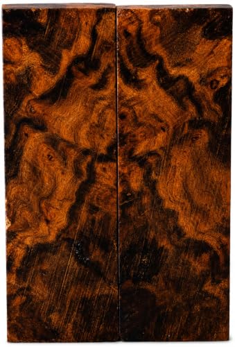 Material para cuchillos de burl ball premium de ironwood bástula veteada artesanal 2