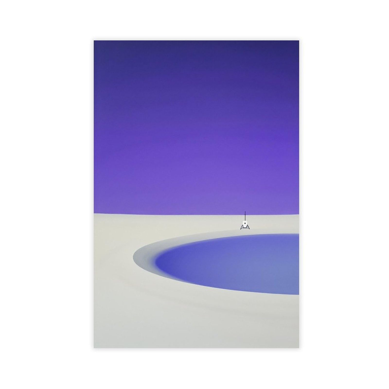 Mnyuein Póster abstracto y minimalista costero de playa 4 pósteres de