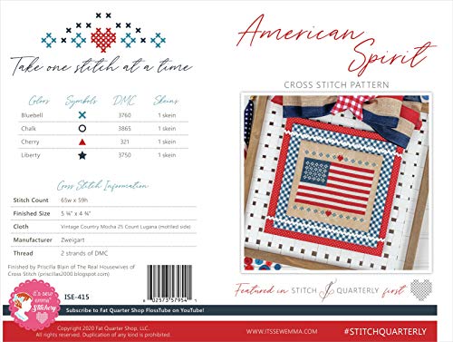 American Spirit Cross Stitch Pattern - It's Sew Emma - ISE-415-602573579541