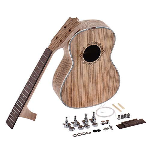 ammoon 26in Ukelele Tenor Kit de Bricolaje para Guitarra de Hawaii Cuerpo Diapas�n de Palisandro con la Cadena de Clavijas Tuerca de Puente