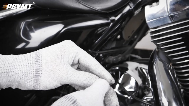 PBYMT Déflecteur D'Air Moyen Noir Brillant Pour Moto Touring - Compatible Harley 2009-2022