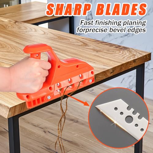 Gipskartonplatten Schnellschneider, Gipskarton Kantenschneider für gipskarton,Kantenhobel mit 10 Klingen, Handhobel Gipskarton-Fasenschneider Mit 45 ° Und 60 ° Zum Schneiden Von Gipskartonplatten