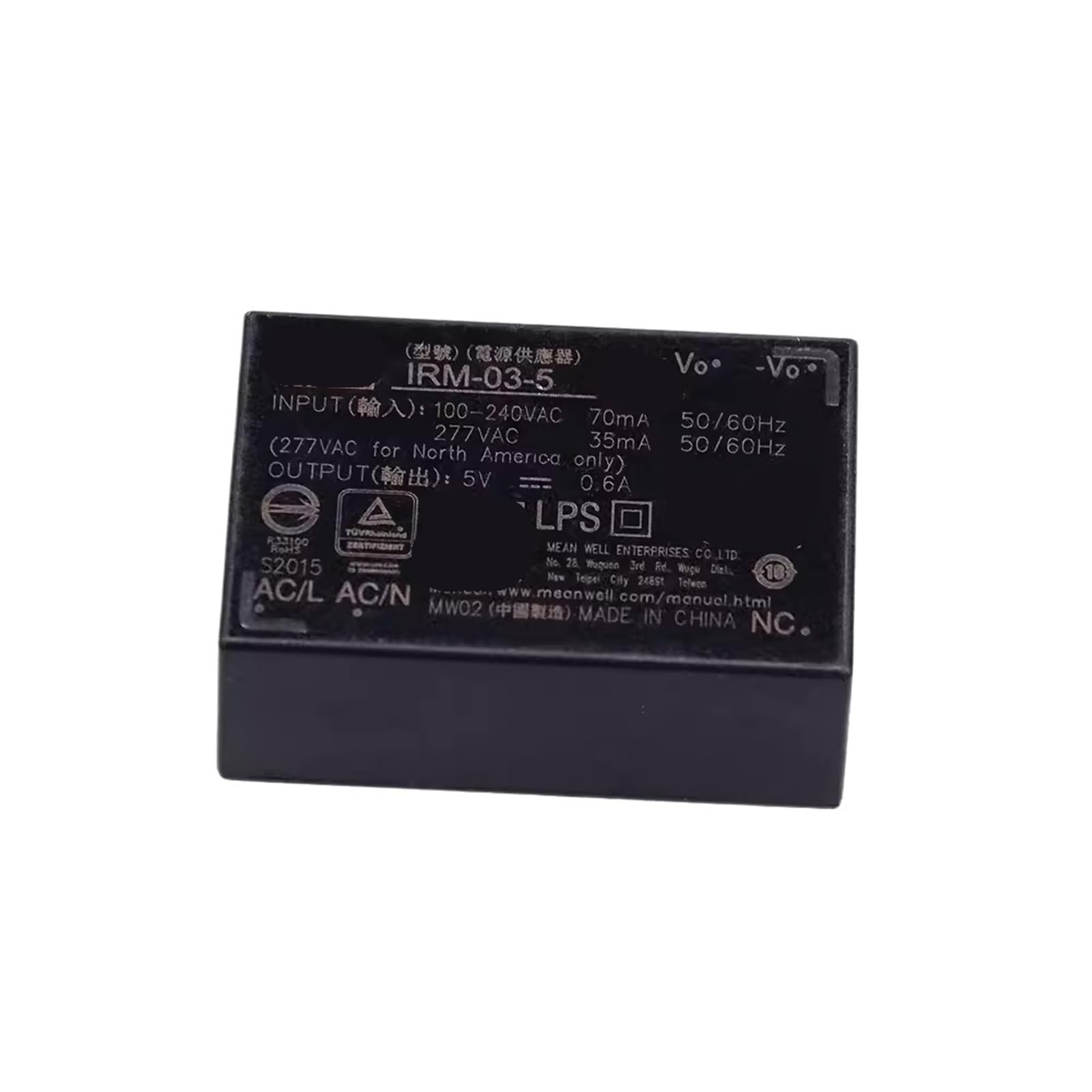IRM-03-24 Alimentation à Découpage AC-DC 3W Unique Sortie pour PCB