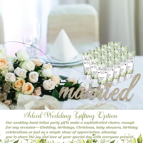 Image of 50 Pcs 1 oz / 30 ml Wedding Hand Cream Bulk Travel Size Bridesmaid Gifts Thank You Hand Cream Body Lotion Gifts for Bridesmaid Souvenir Wedding Party Supplies Bridal Shower Favors