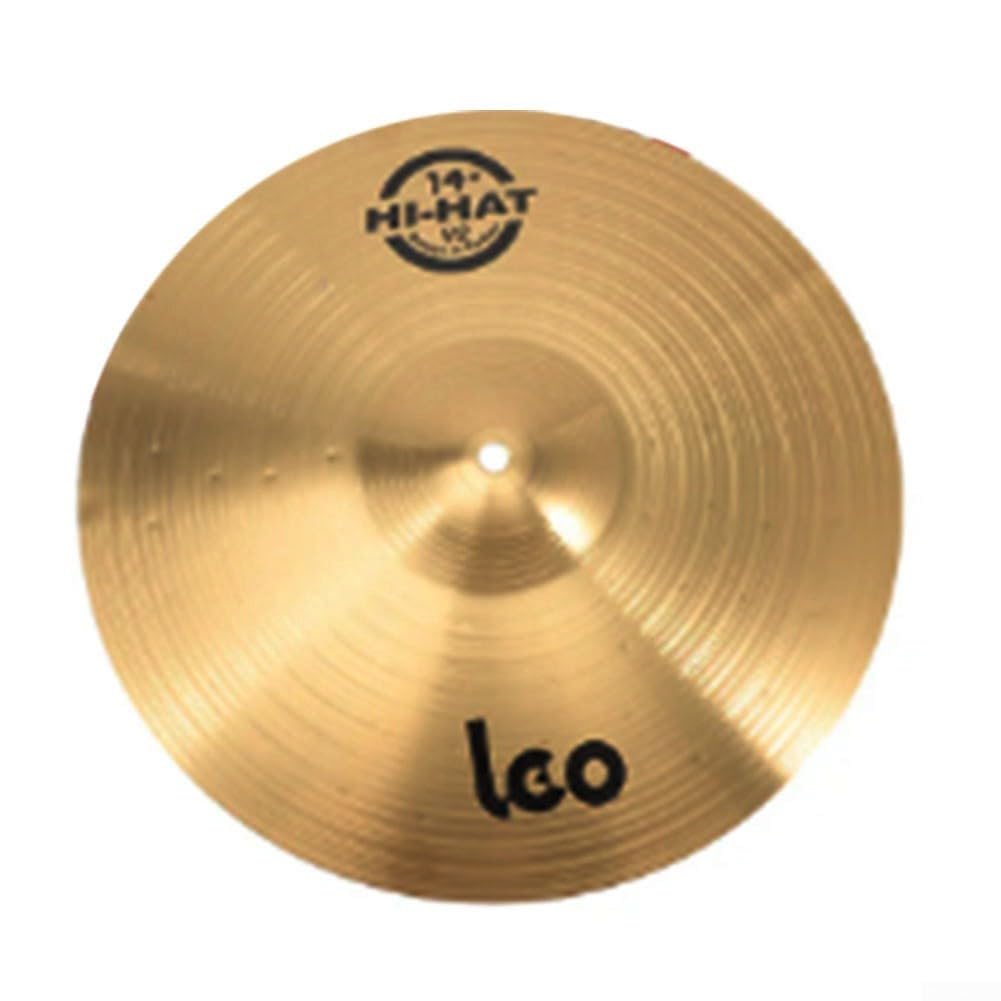 Platillos de latón Crash Ride Hi Hat, platillo de tambor, platillos de tambor de 14 16 pulgadas, platillos de latón de percusión Splash Crash Hi-Hat Jazz Drum Platillo (14 pulgadas)