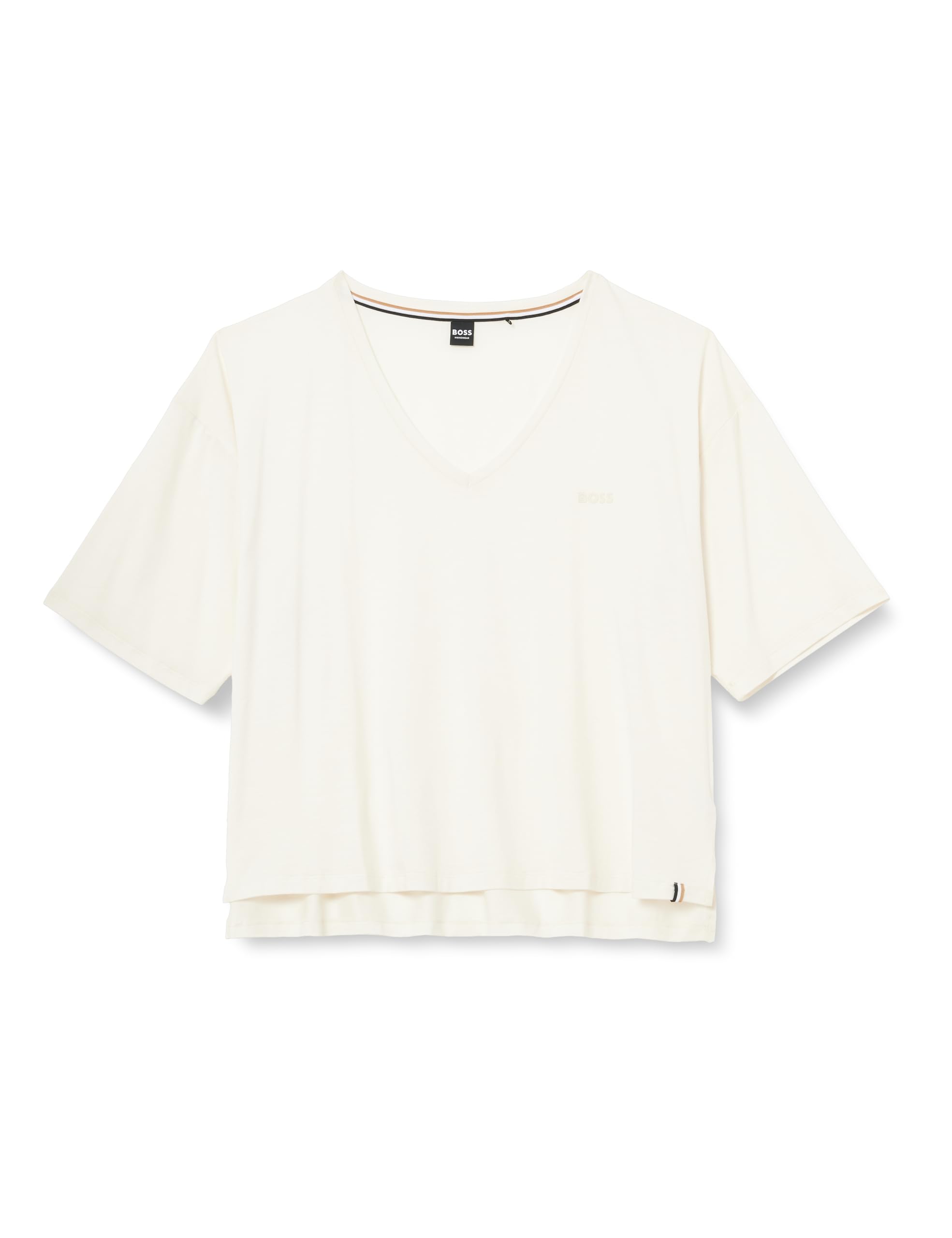 BOSS Women's CP Stripe_T-Shirt Loungewear T Shirt, Open White118,