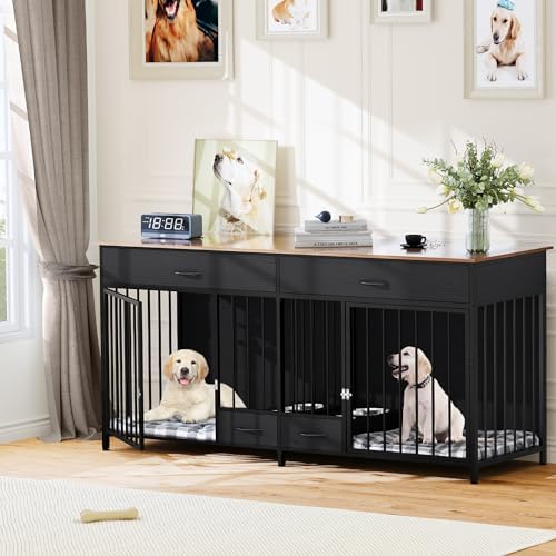 Large Dog Crate Furniture, Double Dog Kennel Furniture