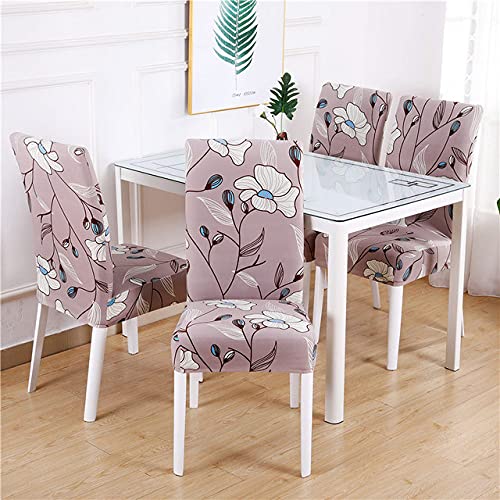 Housses de chaise extensible lot de 6 couleur 9 pour salle à manger et salon - 2