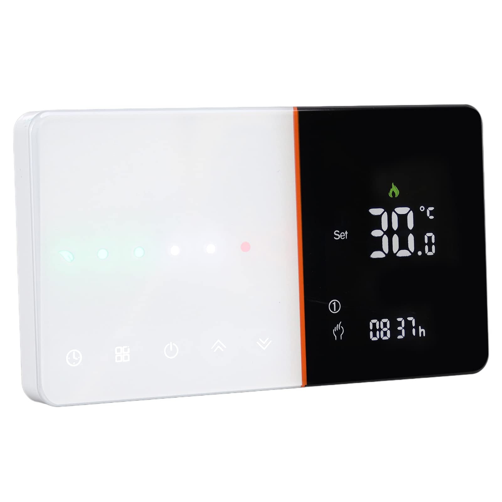 Cocoarm WiFi-Smart-Thermostat, Programmierbarer Digitaler Thermostat, AC 95 Bis 240 V, mit Temperatur, Luftfeuchtigkeit, PM2,5-Display, Sprachsteuerung für Gaskessel, Heimbüro