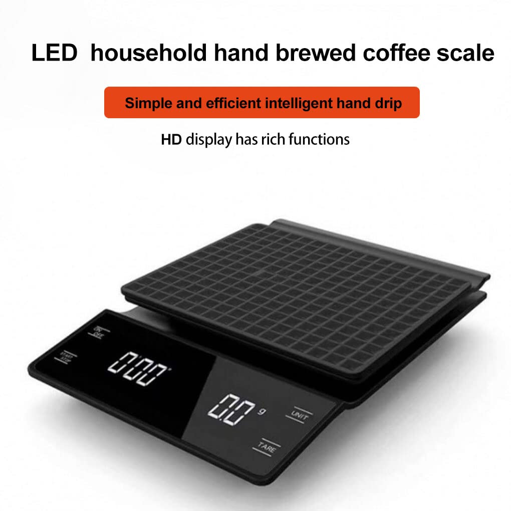 3kg/0.1g Schermo A LED Display Digitale Accurato caffè Bilancia Touch Screen Spegnimento Automatico Bilance Elettroniche Dispositivo di Pesatura, Tipo 7