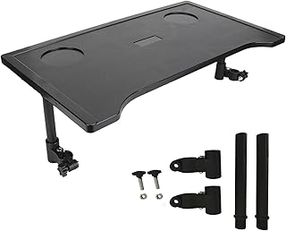 Wheelchair Tray Table with Cup Holder, Removable Wheelchair Lap Tray Wheelchair Dinner Table Accessories for Eating Reading Resting Fits Wheelchair Arms of 16" - 20"